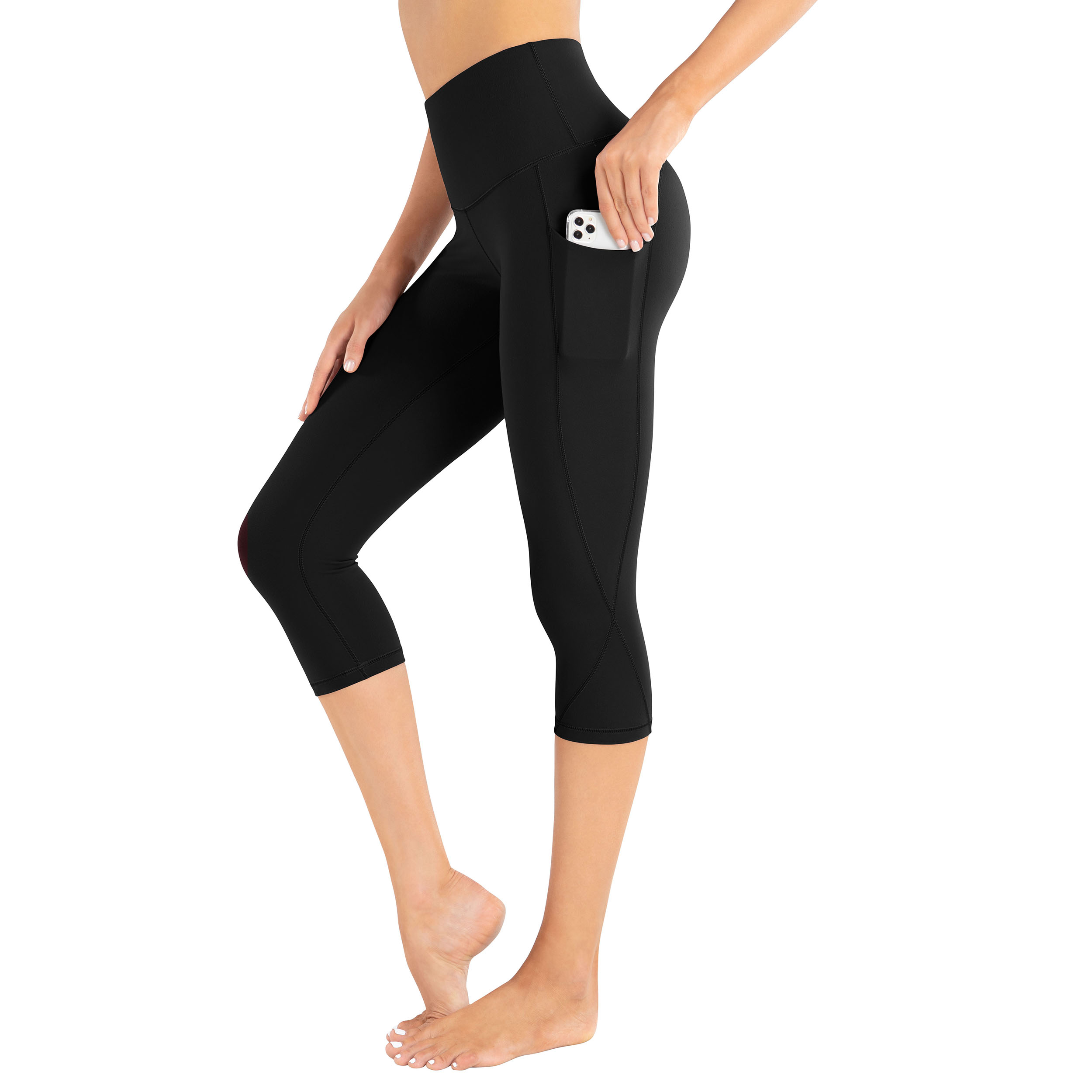High Waisted Yoga Tummy Control Non-See Through Soft Full Length Yoga Pants Fitarget Workout Leggings for Women with Pocket 